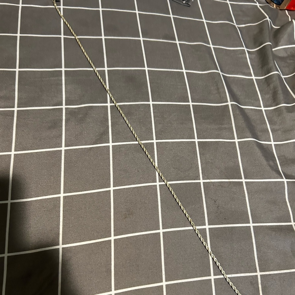 White gold rope chain